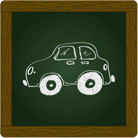Simple hand drawn doodle of a carのイラスト素材