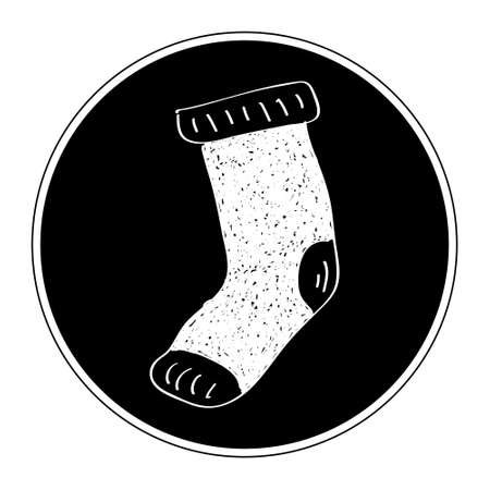 Simple hand drawn doodle of a sockのイラスト素材
