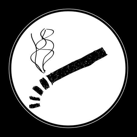 Simple hand drawn doodle of a cigaretteのイラスト素材