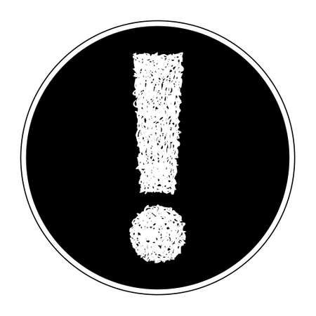 Simple hand drawn doodle of an exclamation markのイラスト素材