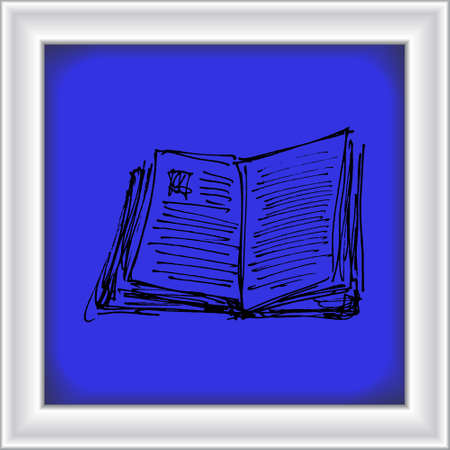 Hand drawn cartoon style notebook designのイラスト素材