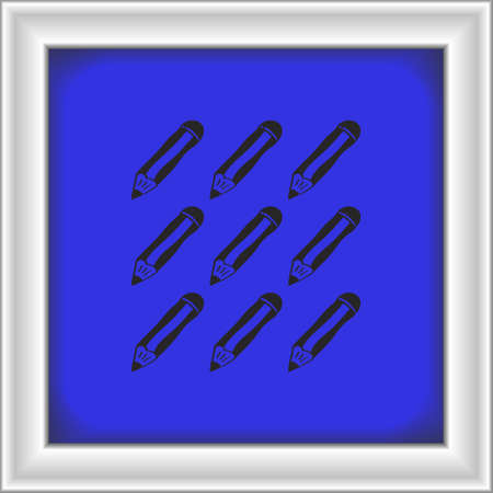 Simple hand drawn doodle of some pencilsのイラスト素材