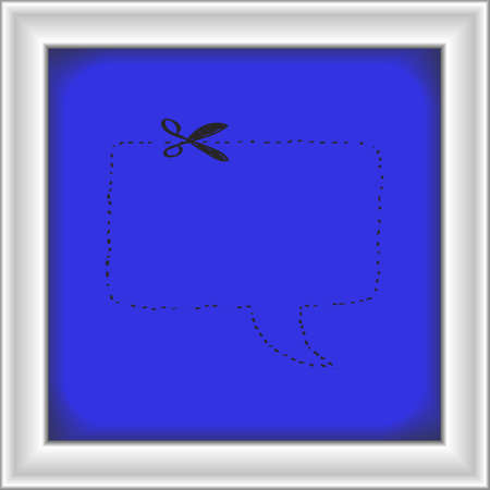 Simple hand drawn doodle of a speech bubbleのイラスト素材