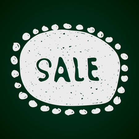 Simple hand drawn illustration of a sale tagのイラスト素材