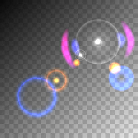Transparent lens flare vector element. eps10 format.のイラスト素材