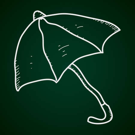 Simple hand drawn doodle of an umbrellaのイラスト素材