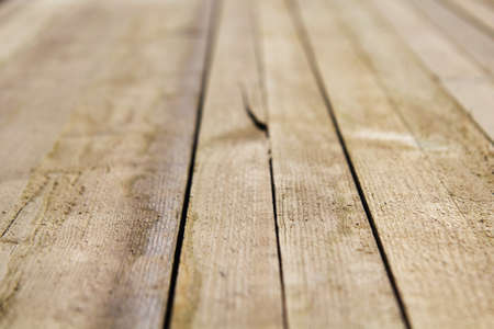 Close up of straight planks of woodの写真素材