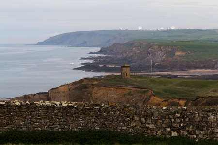 View over the coast near Bude in Cornwall