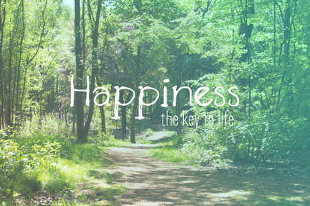 Inspirational life message on a blurred backgroundの写真素材