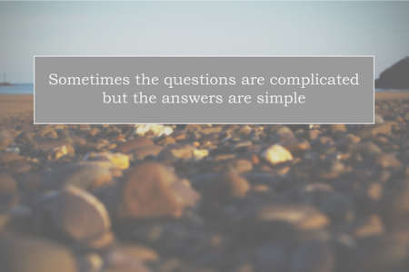 Inspirational life message on a blurred backgroundの写真素材