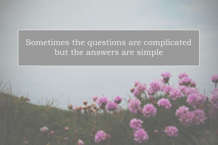 Inspirational life message on a blurred backgroundの写真素材