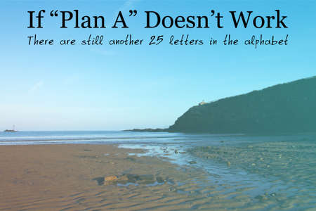 Inspirational life message on a blurred background