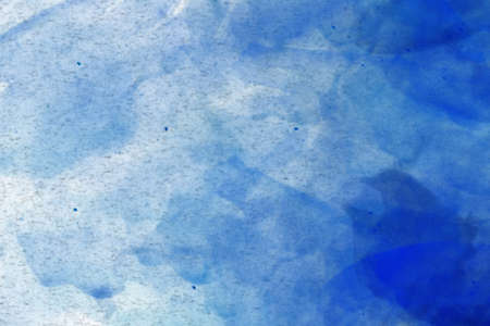 Abstract colourful watercolour background in shades of blueの写真素材