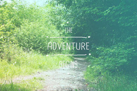 Inspirational life message on a blurred backgroundの写真素材