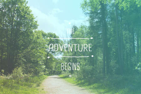 Inspirational life message on a blurred backgroundの写真素材