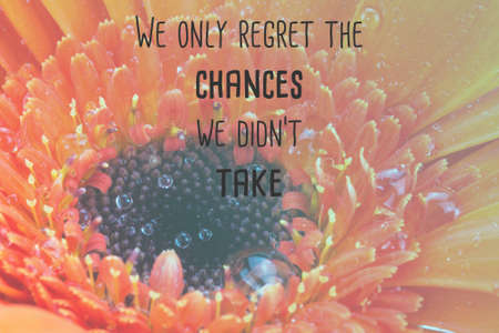 Inspirational life message on a blurred backgroundの写真素材