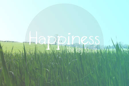 Inspirational life message on a blurred backgroundの写真素材