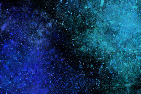 Colourful abstract powder explosion on a black background