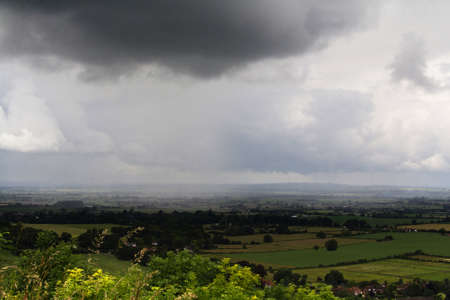 View over the Chilterns landscape in Buckinghamshire, Englandの写真素材