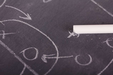 Close up of blackboard for coaching tactics and strategiesの写真素材