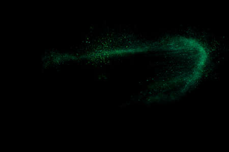 Colourful abstract powder explosion on a black background designの写真素材