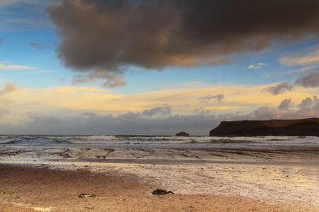 Beautiful view over the sea from Polzeath, Cornwall