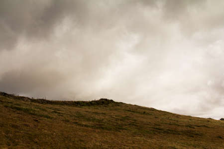 View of countryside from costal path near Polzeath, Cornwall
