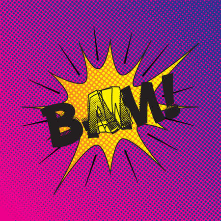 Colourful comic book style explosion vector designのイラスト素材