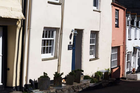 View down the old streets on Port Issac, Cornwall