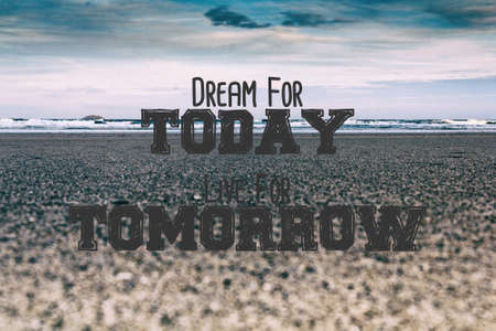 Inspirational motivational quote on a retro style background