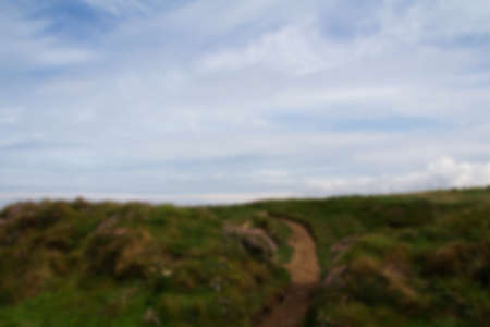 View from the coastal path between Widemouth Bay and Bude Out of focus.