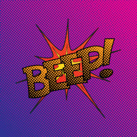 Colourful comic book style explosion vector designのイラスト素材