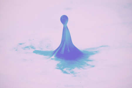 Colorful paint drop splashing on black a background Vintage Retro Filter.