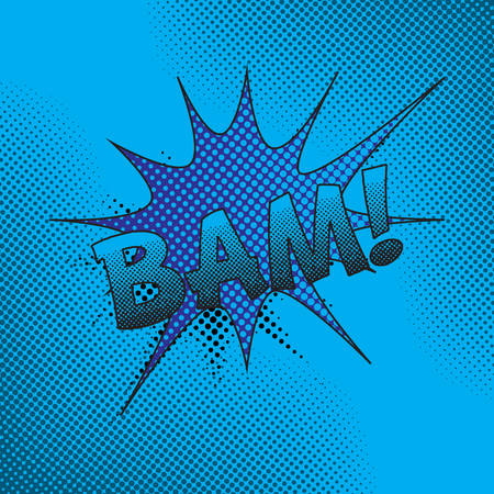 Colourful comic book style explosion vector designのイラスト素材