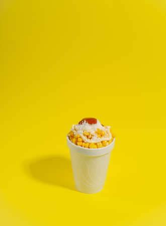 Trolley or esquite, Mexican snackの写真素材