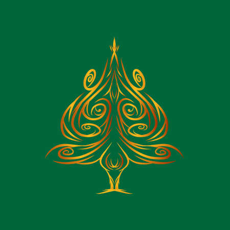 Merry Christmas greeting card, banner, poster. Vintage Background With Typography and Elementsのイラスト素材