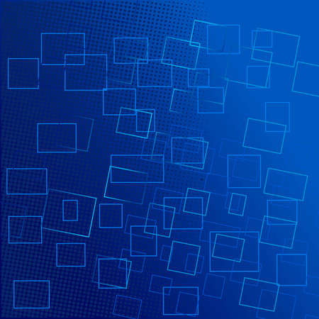 High tech technology geometric and connection system background with digital data abstract. Electronic dark blue background wallpaper. Vector illustration.のイラスト素材