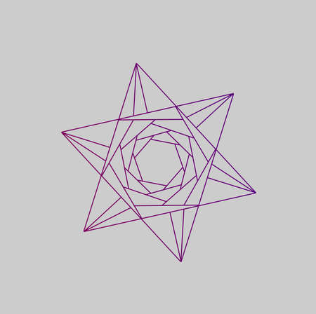 luxury line art mandala flower style design isolated backgroundのイラスト素材