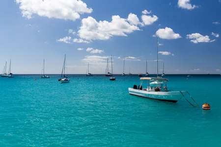 Carlisle Bay in Barbados in the Caribbeanの写真素材