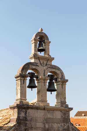 Three Bells seen in Dubrovnik in Croatiaの写真素材