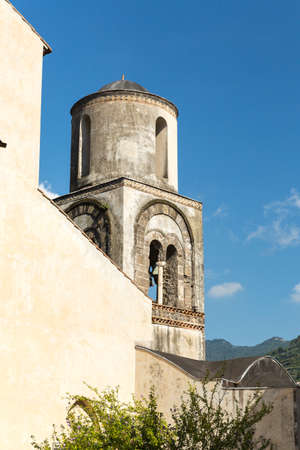 A very old Bell Tower from a church on the Amalfi Coastの写真素材