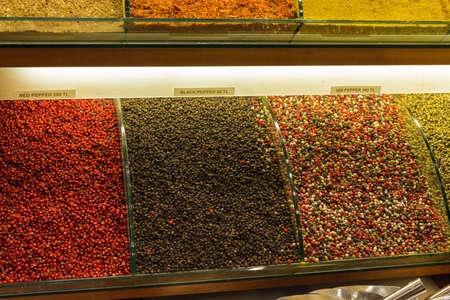 Pepper Spices on sale in the Istanbul Spice Market