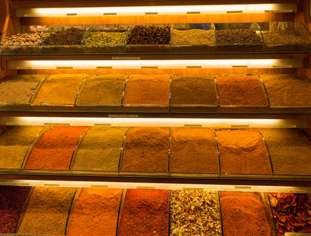 The Istanbul Spice Market - spices for saleの写真素材