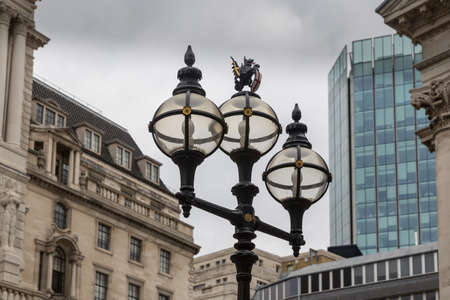 The old City of London Street Lightsの写真素材