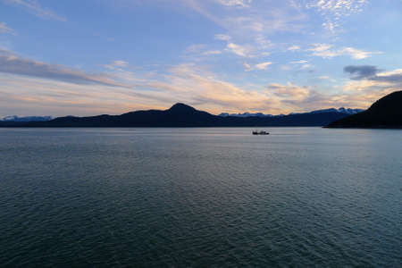 Cruising the Inside Passage in Canadaの写真素材