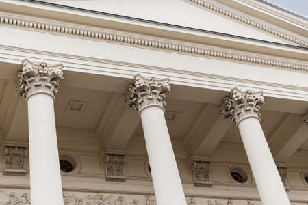 Close up of the London Opera House in Covent Garden in the West End