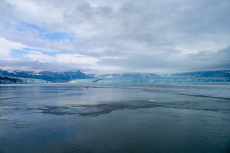 The approach to the Hubbard Glacier in Alaska