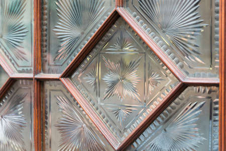 Very old pub window in London UKの写真素材