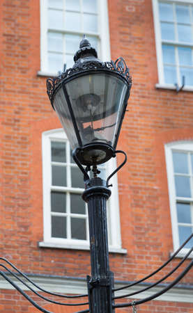 Original Gas Lamp in London, adapted to electricの写真素材