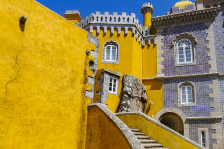 Pena National Palace at Sintra in Portugalのeditorial素材